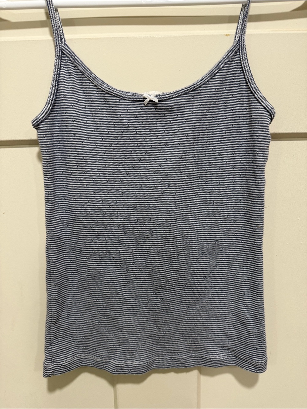 PacSun Navy and White Striped Spaghetti Strap Camisole